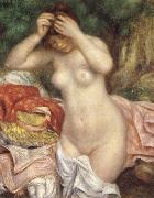 Pierre-Auguste Renoir Bathing girl who sat up haret Sweden oil painting artist